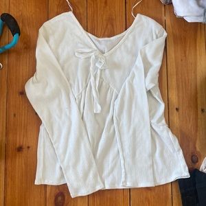 White cute dressy top